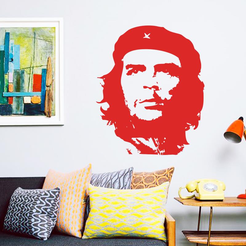 Уметност дизајн евтини дома декорација винил Ernesto Гевара воин ѕид налепница отстранлив ПВЦ куќа оркестарот Американски
