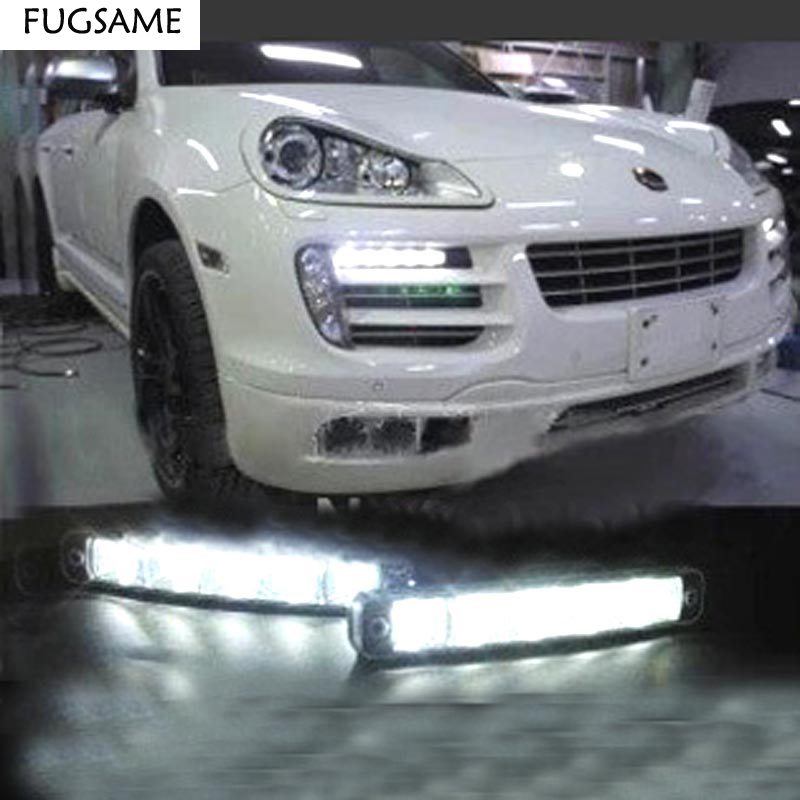 FUGSAME 10w LED дневни работи светлина светилки drl автомобил светла за магла headlamp 12v универзална