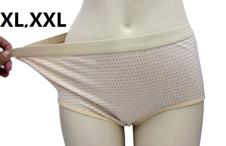 XL,XXL жените плус големина памучна долна облека 95%памук дама кратко гаќи panty knickers одличен квалитет 6pieces/многу големо