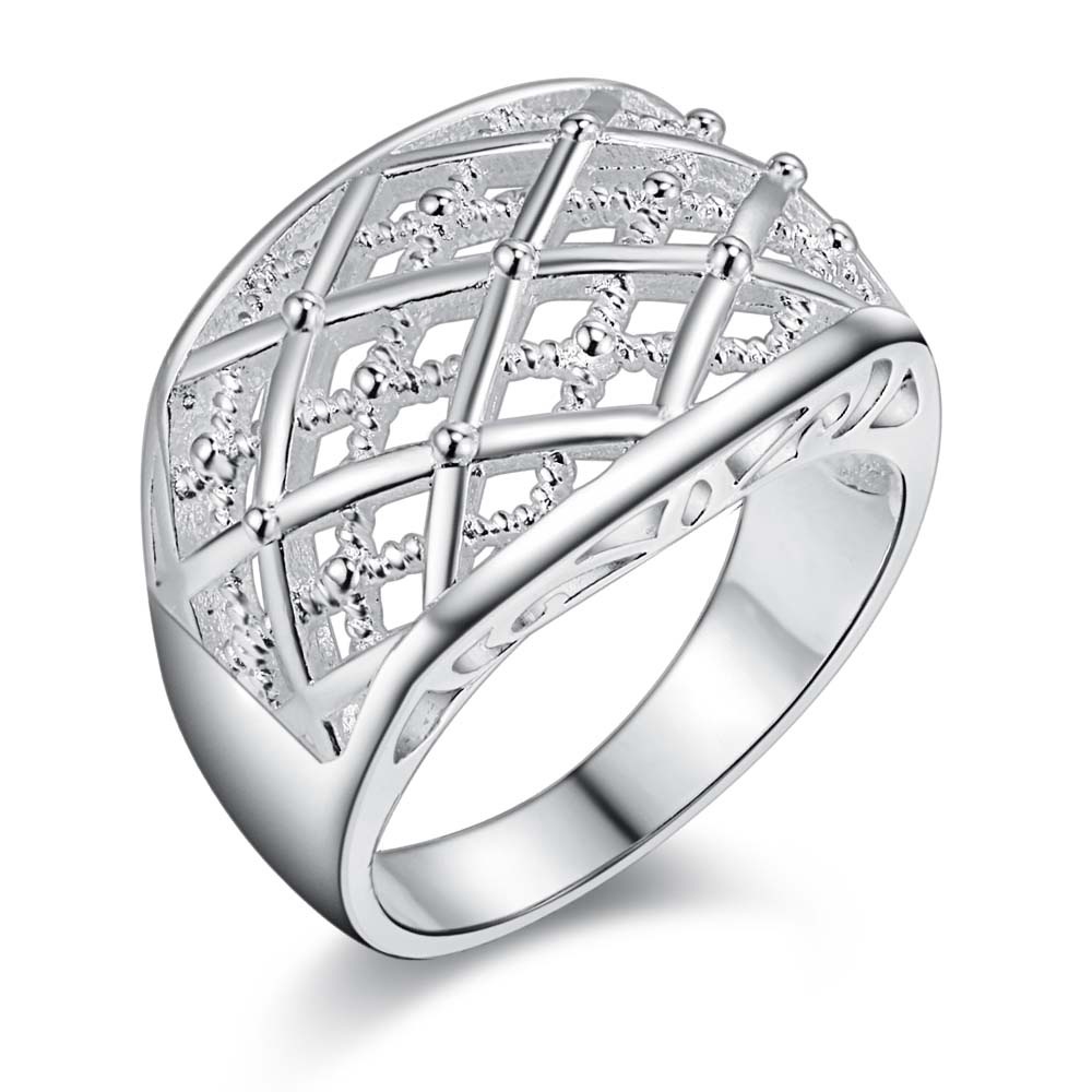 0 позлатен Сребрен прстен, сребрени мода накит прстен За Жените&Мажи , /JZANWRJN SEGPICDV