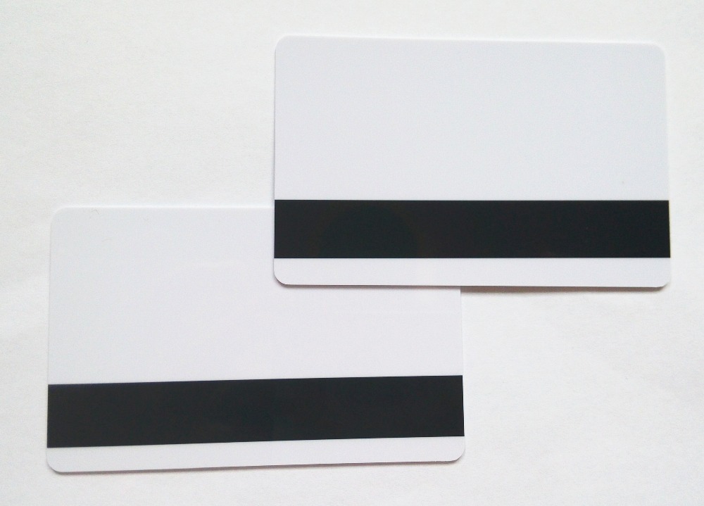 10pcs Празен Бел ПВЦ Hico 1-3 магнетна лента картичка Пластични Кредитна Картичка 30Mil инкџет некој