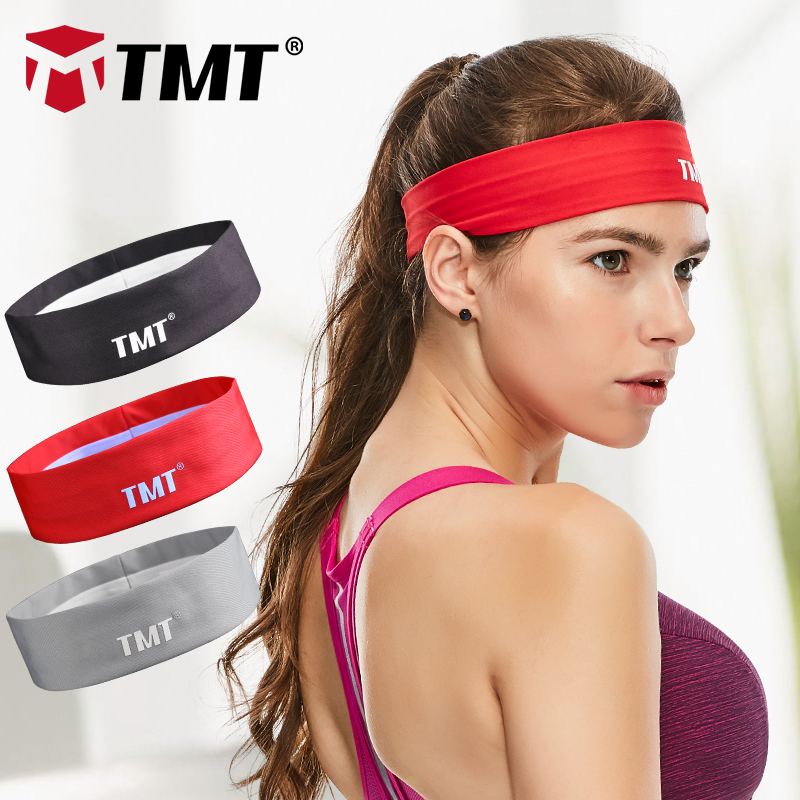 TMT Спорт Sweatband тенис фитнес Hairbands Јога Фудбал трчање Headband Еластична Водат бадминтон Главата Бенд за мажи жени