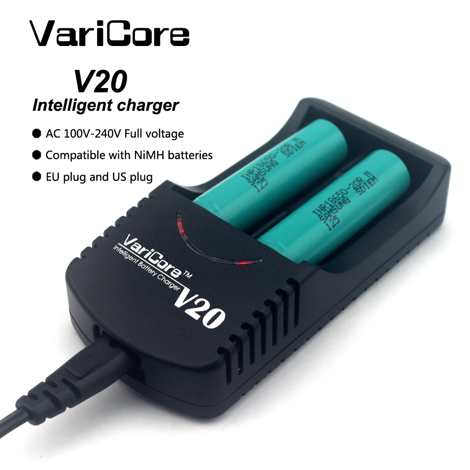 2017 нови VariCore V20 Полначот 18650 18650 26650 18500 16340 14500 18350 литиум батерија 1.2 V АА / AAA NiMH батерии