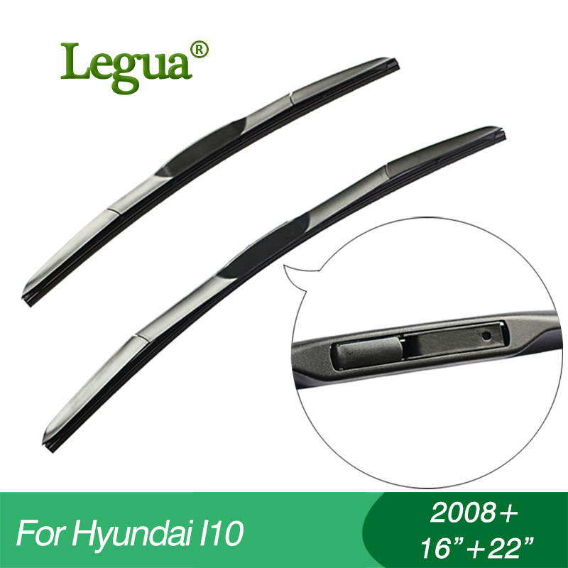 Legua Wiper ножеви за Hyundai I10(2008+),16+22,автомобил wiper,3 Дел Гума, ветробранското стакло wiper, Автомобил додаток