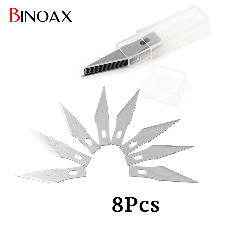 Binoax 8 Компјутери 11 Ножеви за Скалпел Нож Алатки за Полнење Гравирање Машина Занает ножеви PCB Поправка со Кутија