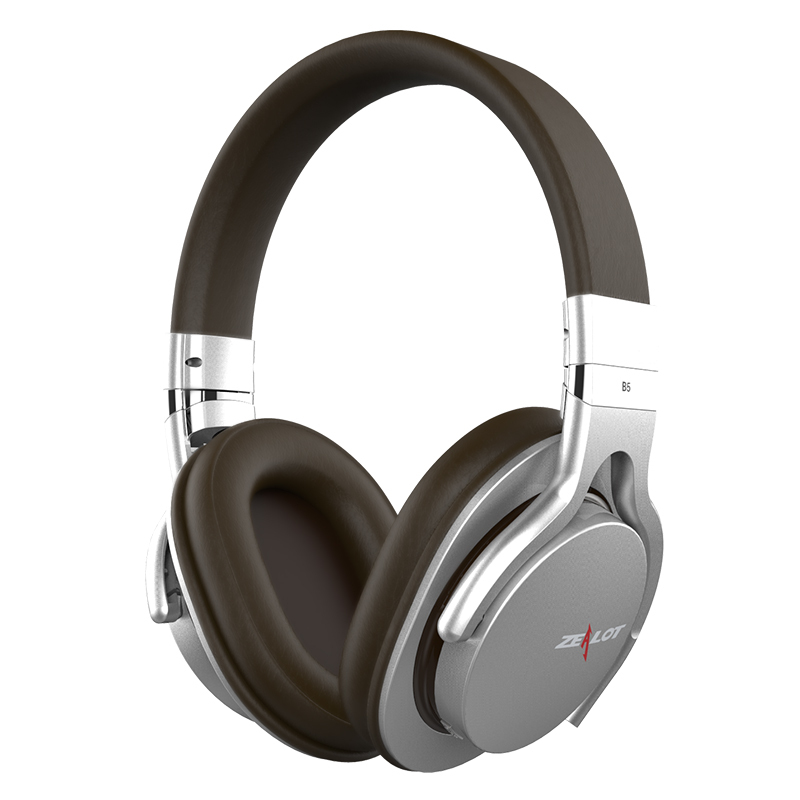 Zealot Б5 Bluetooth Stereo Headphone Безжична Слушалка Слушалки Бас со Микрофон Bluetooth4.0 Над Увото Слушалки со Micro-SD
