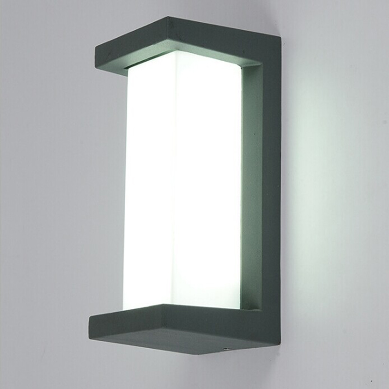 10W Водоотпорен надворешен ѕид осветлување надворешен ѕид LED светилка Тремот Светла водоотпорен светилка за отворен