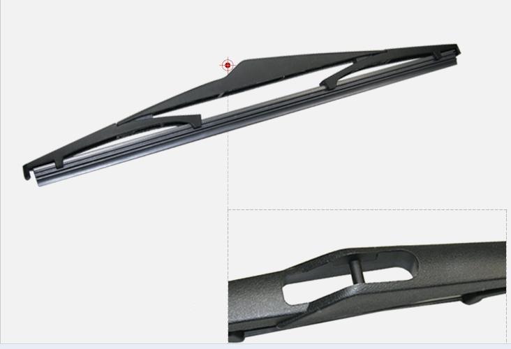 Автомобилот задни wiper ножеви За Рено Сценски III (Од 2009 година наваму) Мека Гума Шофершајбната Wiper Сечилото Size
