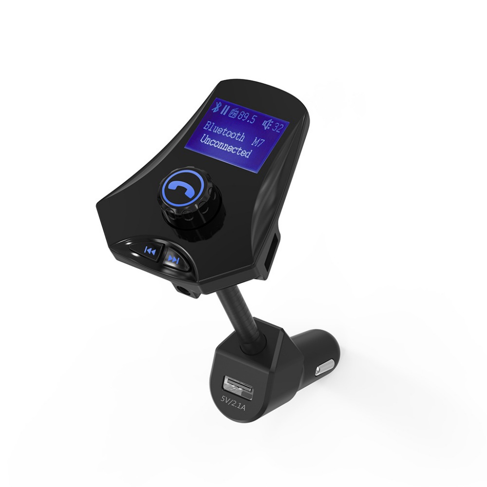 Bluetooth FM Предавателот 3 USB Полнач Пристаништа Автомобил Музика Адаптер за Безжичен Радио Предавател со 1.44 во LCD Екран Раце Бесплатен Повик