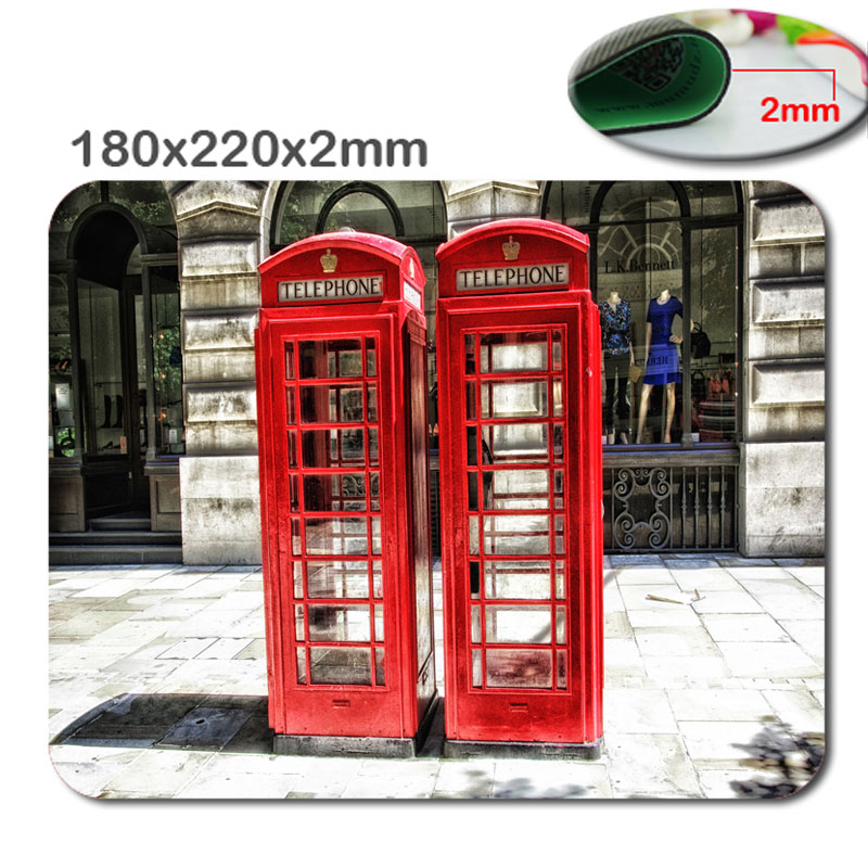 Професионален Брз печатење со големина 220 * 180 * 2mm Лондон Телефон BoothsNews Продаваат Нови Мали Димензии Mouse