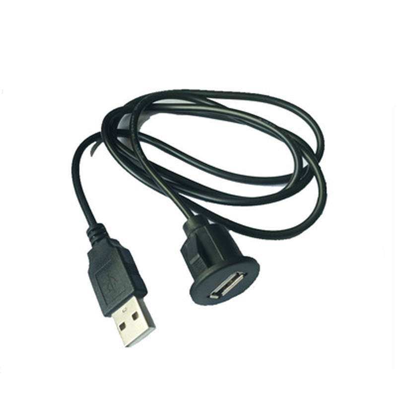 CHIZIYO 1m USB Конверзија Полнење Кабел Круг Главата USB Кабел за Податоци