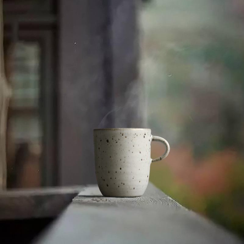 кафе кригла висок квалитет на рачно изработени керамички керамика чаша со handgrip краток стил млеко чај drinkware бренд
