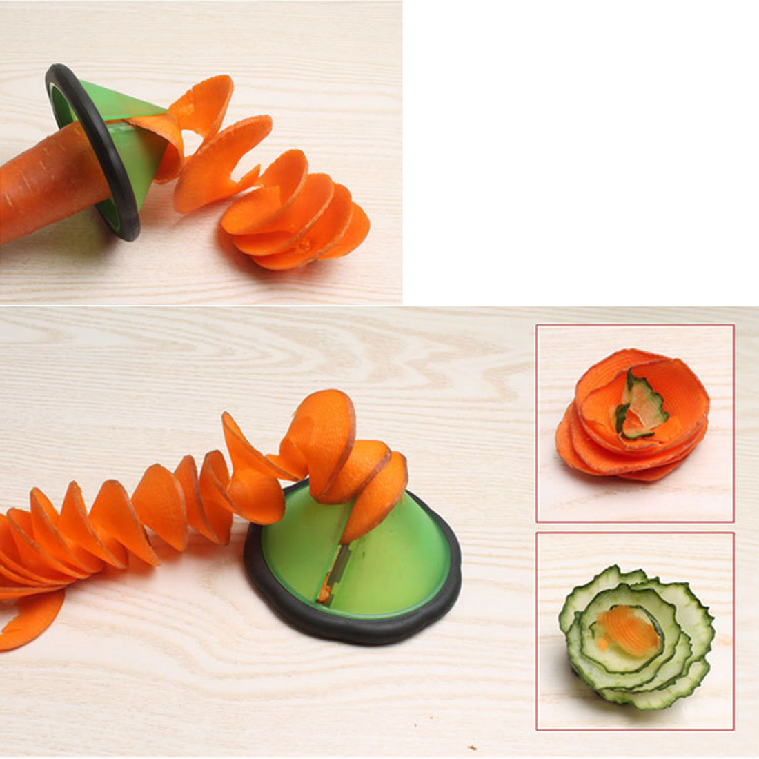Добри Алатки Кујна Gadget Креативни овошје Зеленчук нож за лупење slicer Grater Издлаби Волумен Цвет Спирала Машина кујнски