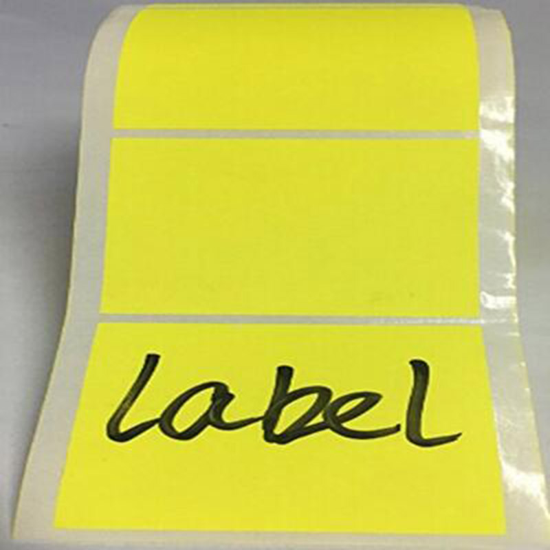 2 Инч Квадратен Флуоресцентно Жолто канцелариски налепница Боја Кодирање Точка Labels 500 Обоени Круг Налепници На Ролна