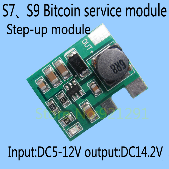 5pcs/многу! DC-DC зголеми одбор напојување на модулот текст DC5-12V излез DC14.2V S7 S9 Bitcoin motherbord услуга за поправка одбор