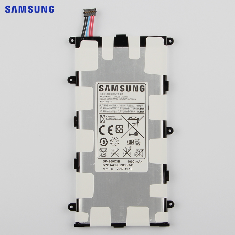 SAMSUNG Оригинални Замена на Батеријата SP4960C3B За Samsung GALAXY Tab 7.0 Plus P3110 P3100 P6200 P6210 Таблета Батеријата 4000mAh