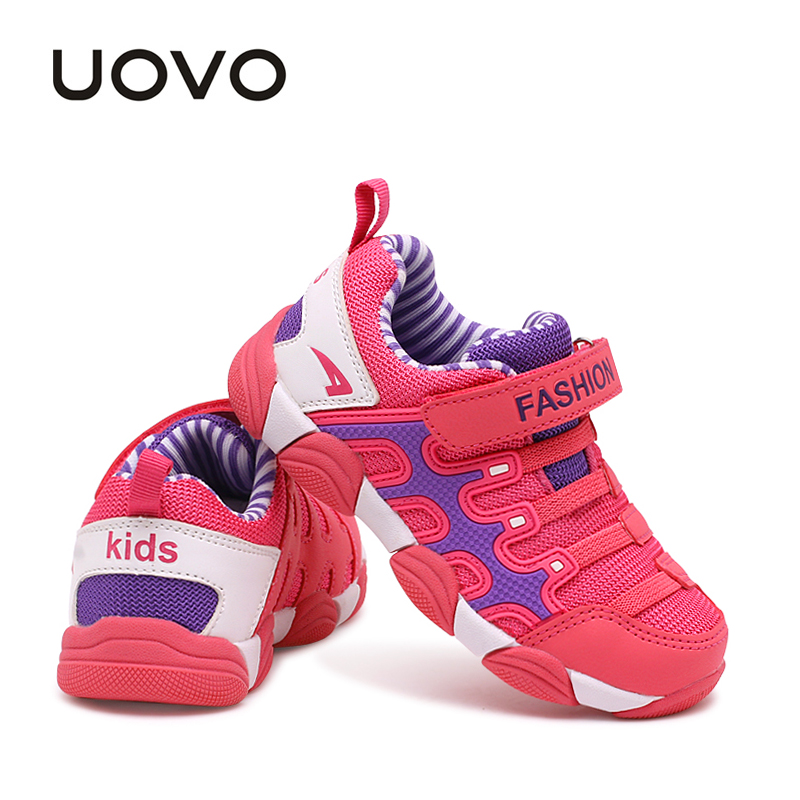 UOVO 2018 пролет Деца Чевли Бренд Патики шарени мода обичните деца чевли за момчиња и девојчиња гума работи спортски