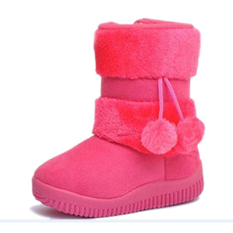 2017 Нови Деца снег чизми личност lobbing топката гумени чизми за момчиња и девојки чевли зимски чизми бебе секојдневен