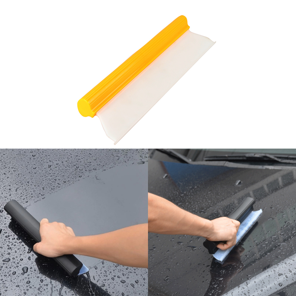 14 Инчен Жолта Почиста Силикони Сечилото Автомобил Прозорец Scraper Филм Scraper Вода Алатка