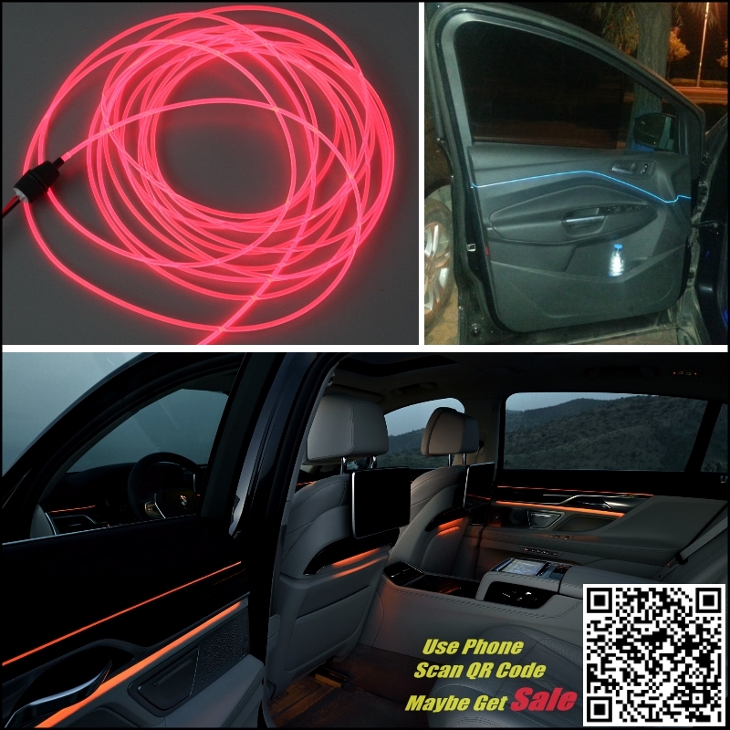 За Hummer H2 2002-2009 Автомобил Внатрешни работи Амбиентална Светлина Панел осветлување За Автомобил Внатре Кул Лента Светлина Оптички Влакна Бенд