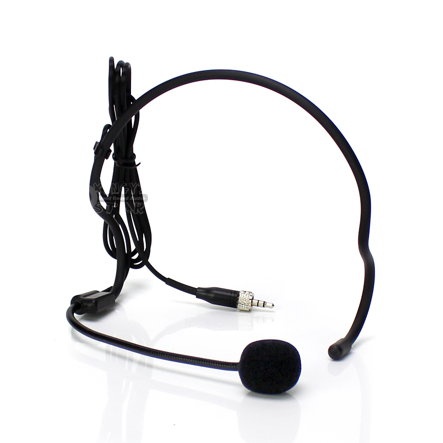 3.5 mm Џек Стерео Завртка за Заклучување Конектор Earhook Микрофон вградениот Микрофон За Безжичен Систем Bodypack EW