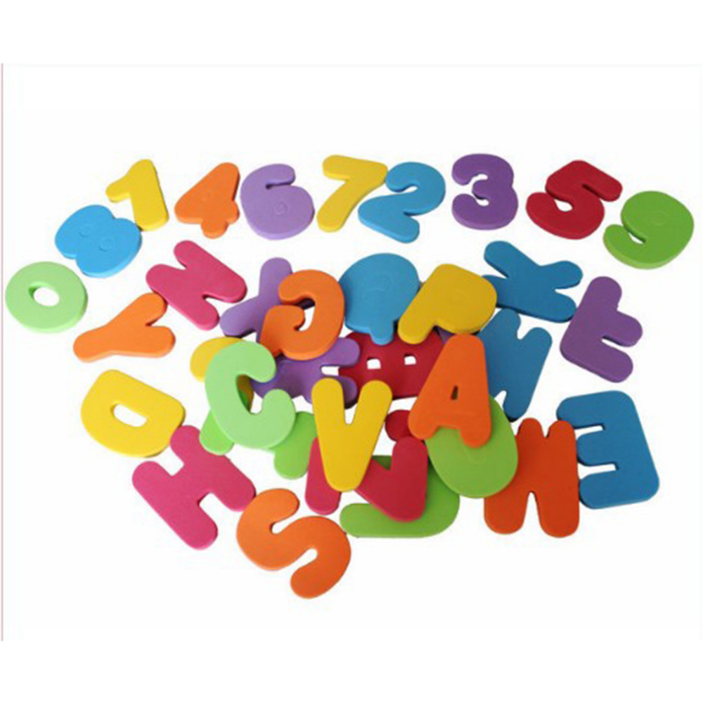 ЕВА Alphanumeric 26 Букви +10 Броеви играчки за деца Мека Деца Бебе Почетокот на Образовни Деца Алатка Тренинг Играчка