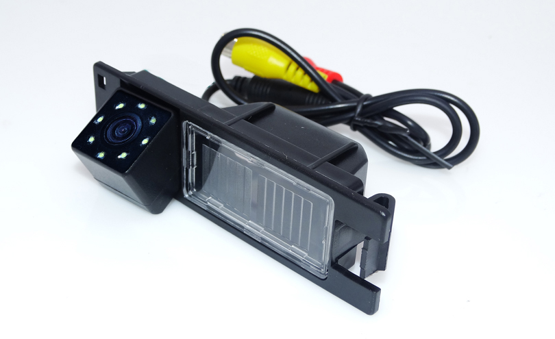 водоотпорен автомобил копија камера со 8 led +hd ccd image sensor погодна за Опел Astra H/Corsa D/ Meriva A /Vectra C/Zafira Б/ФИАТ