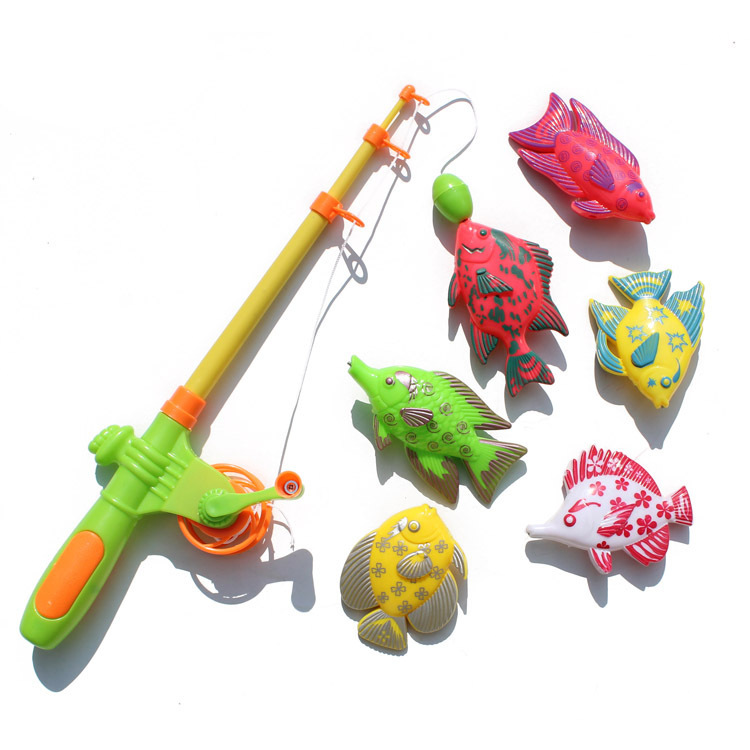 Учење & образование магнетни риболов играчка доаѓа со 6 риба и риболов, отворено забава & спортски риби играчка подарок