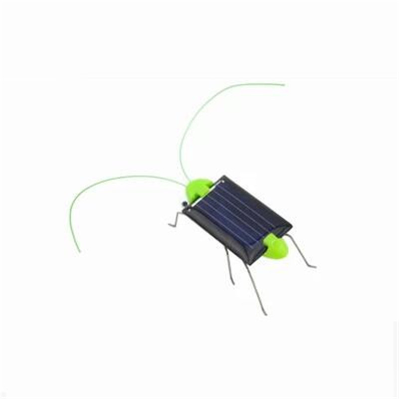 Нови 1pcs Прекрасна Мини Соларна Енергија-Напојувани Детска Играчка Мода Образовни Locust Соларни Скакулец Инсекти Божиќ