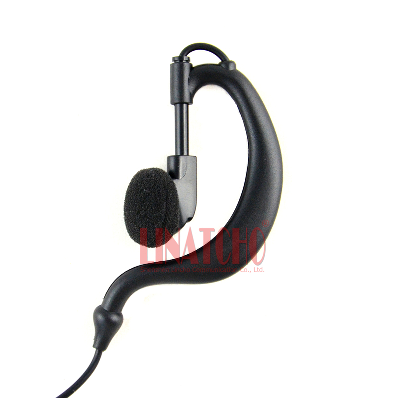 сива транспарентен earhook PTT копчето преносни воки токи 2-начин на радио слушалка PRO1150 PRO2150 PRO3150