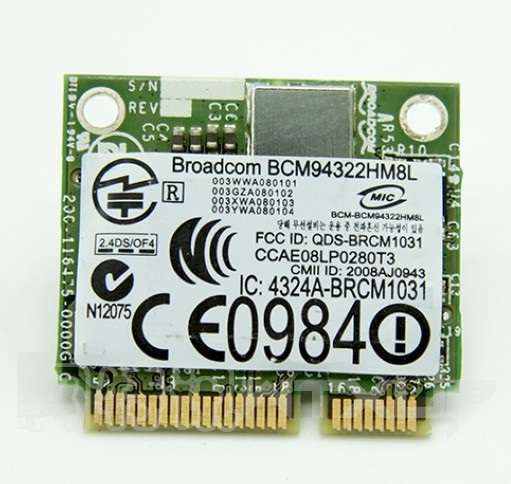SSEA трговија на Големо SSEA Нови за DELL DW1510 за Broadcom BCM94322HM8L 802.11 N половина МИНИ PCI-E Безжична Картичка 300Mbps PW934
