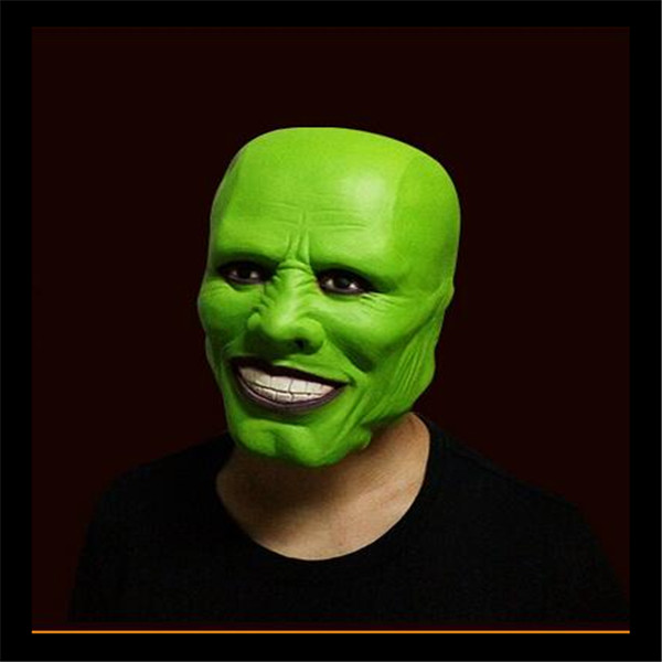 Топла Продажба Нова ноќта на Вештерките Партија Cosplay Детали Локи латекс маска Jim Carrey Костим Фенси се Облекуваат