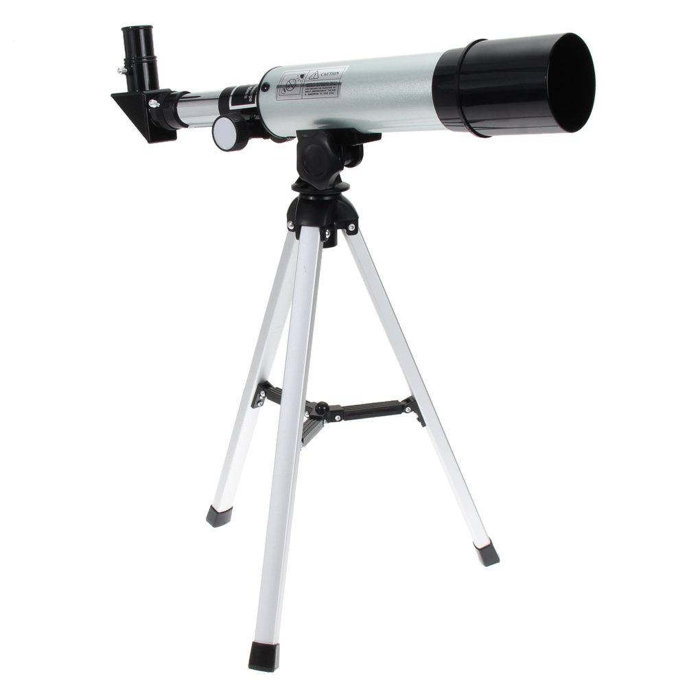 2017 Monocular Handhold Сребро 360/50mm Рефрактивната Отворено Monocular Астрономски Телескоп со Преносни Tripod забележување