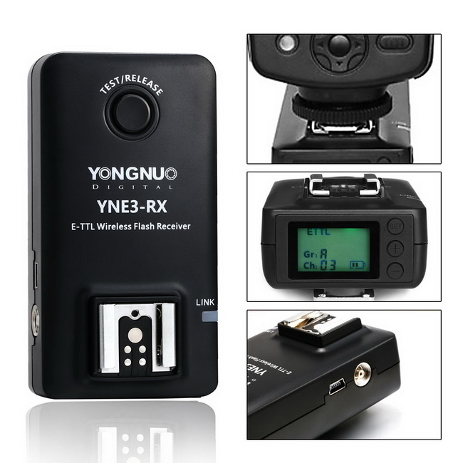 Yongnuo YN-E3-RX E-TTL Безжична Флеш Transmitt за YONGNUO YN568EX II,YN565EX II YN600EX-RT,YNE3-RX за Canon 580EX II 600EX-RT