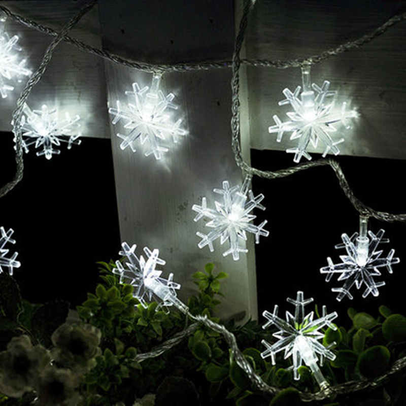 10 m снегулка форма LED светло string декоративни ноќ светлина 100 LED ЕУ plug елка свадба партија градина декорација