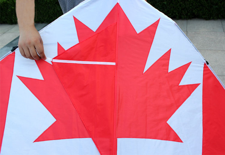 Бесплатен Превозот Отворено Забава Спортски Канадски Знаме Змејот Со Летање Алатки Фабрика Директни
