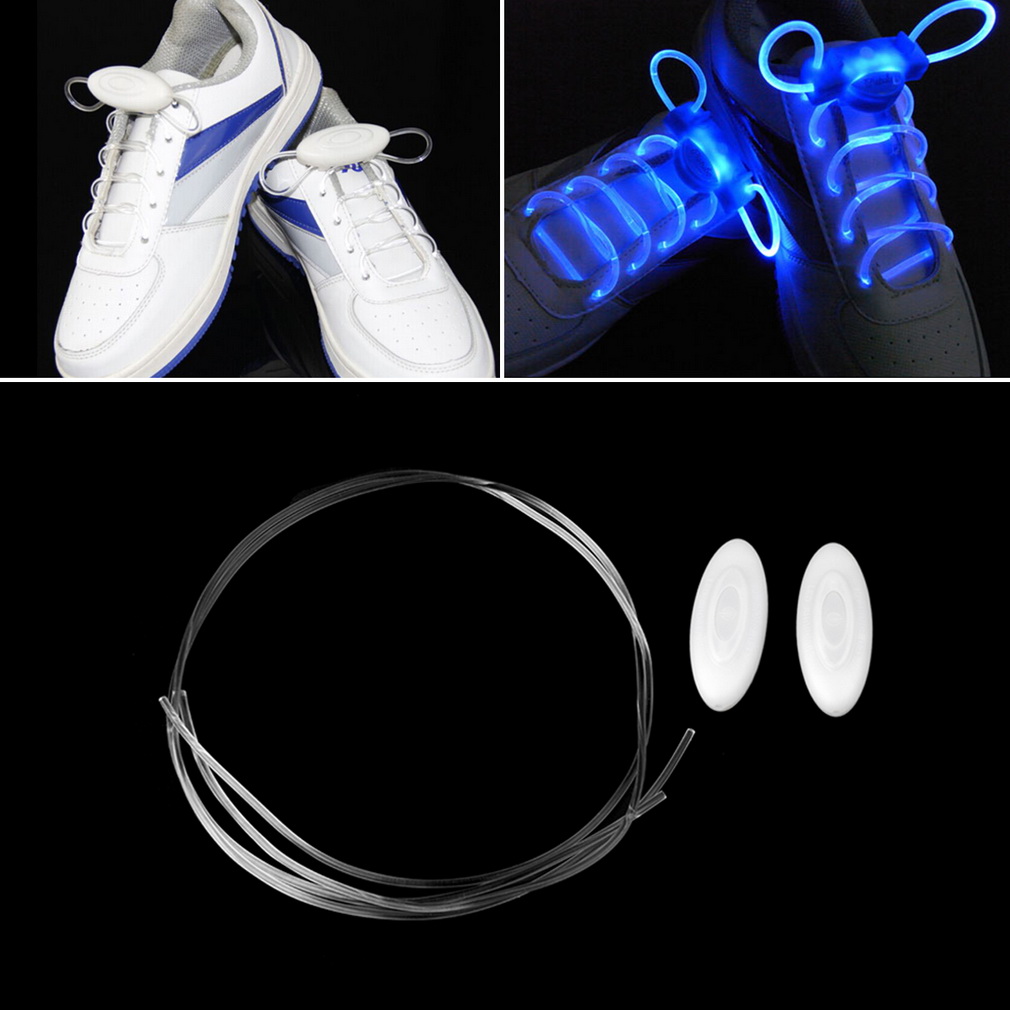 LED Спортски Чевли Laces Блиц Светлина Сјај Држи за Рака Shoelaces Диско Партија Клуб Рамен Shoelaces 2017 топла продажба се Врзуваат за чевли