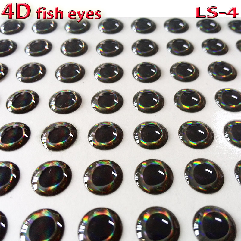 2017NEW 4D риба очи летаат риболов намамат око реални holographic летаат врзување материјал големина 3мм-12mm количина:300pcs/многу