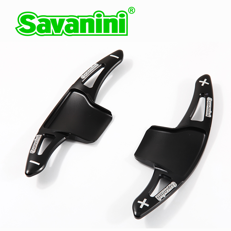 Savaini Висок квалитет на Нови 2 парчиња Алуминиумска Волан Промена Гребло Shifter Продолжен вид На Ford Explorer(2013-2017)