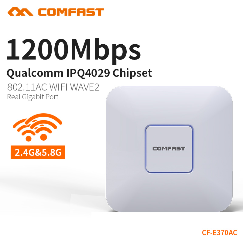 COMFAST 1200Mbps Вистински Gigabit Wifi Рутер Пристапна Точка 2.4 Ghz + 5.8 Ghz Безжична АП Поддршка Openwrt Wifi Рутери