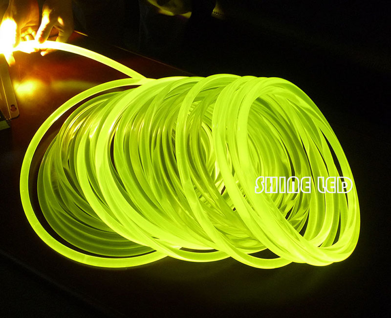 супер светло ПММА оптички влакна кабел страна сјај 6.0 mm дијаметар за оптички влакна осветлување DIY Светлина декорација