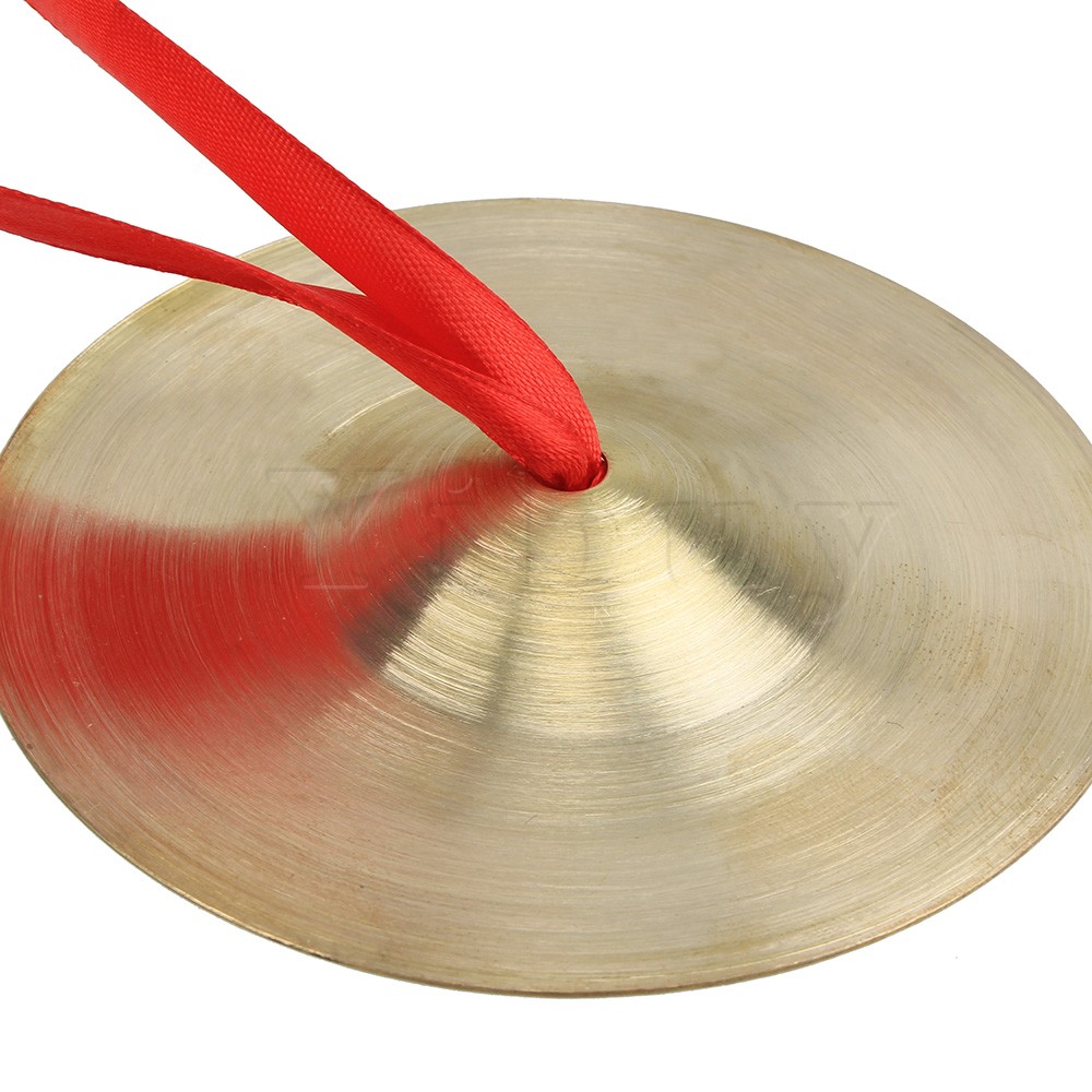 Yibuy Бакар балансот на своите намалени Дете Музички Инструмент Играчка 9cm Дијаметар Гонг