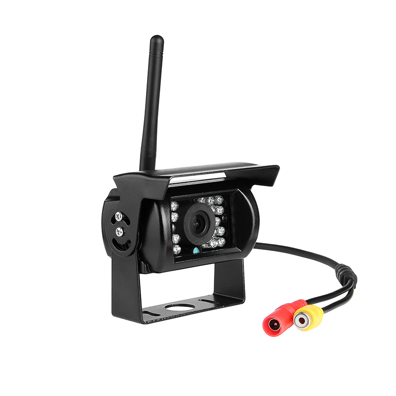 Безжична Автомобил Задните Видите Копија Водоотпорен Двојна Камери за Полнење + 7 LCD HD Обратен Паркинг Камера Следење
