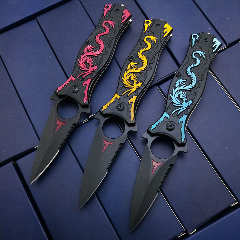 Тактички Пати Нож Опстанок Отворено Обука Нож Висок Квалитет Змеј Ласерски Спасување Нож Најдобри Цврстина со Пракса