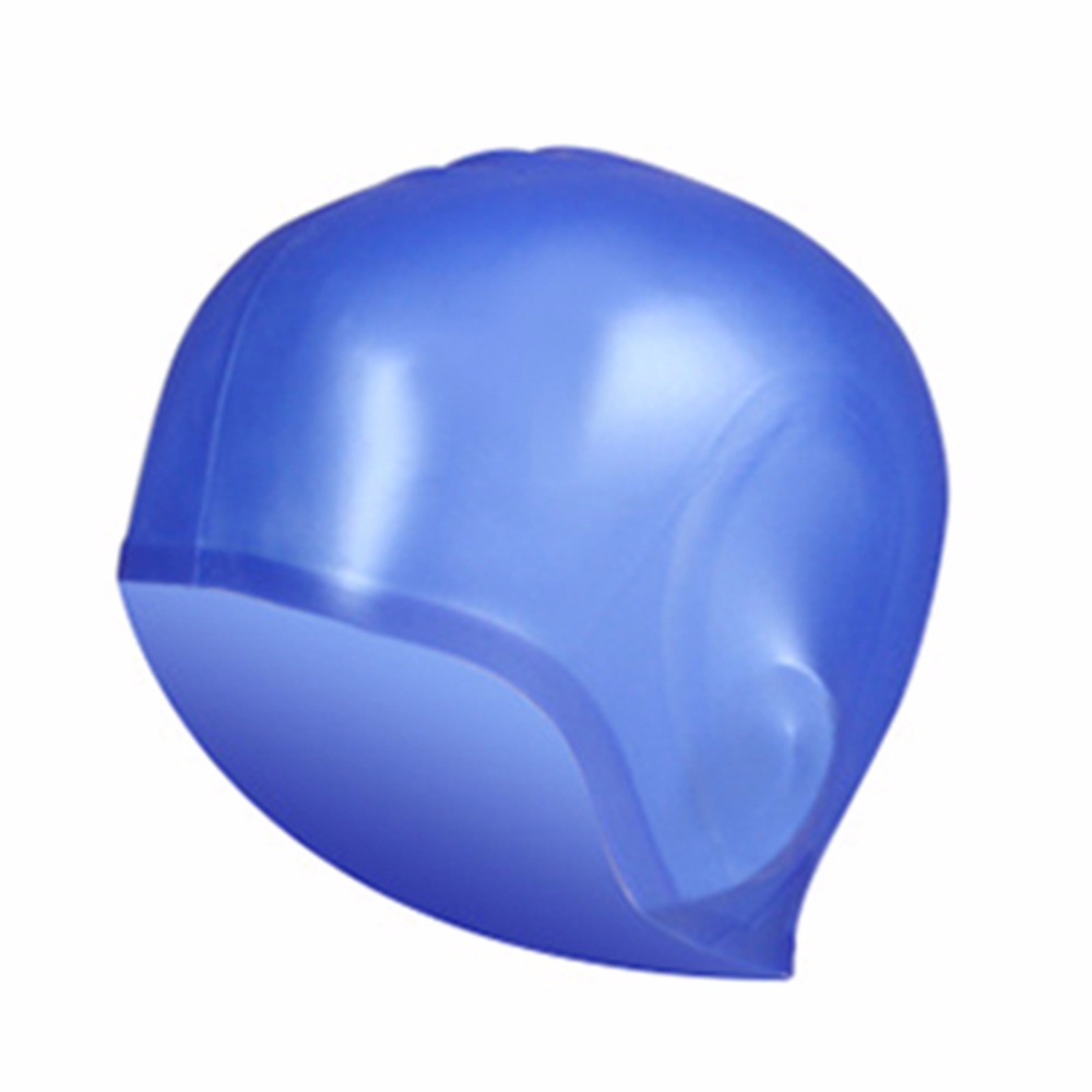 Нови висока еластичност водоотпорен силиконска заштита уво долга коса спортски пливање капа машки женски базен за пливање капа