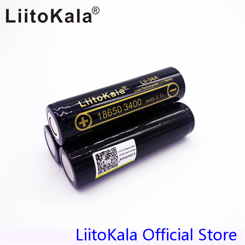 HK LiitoKala Lii-34A за Panasonic 3.7 V 18650 3400mah батеријата за NCR18650B 34B Батерија за светло/факели/Светилка
