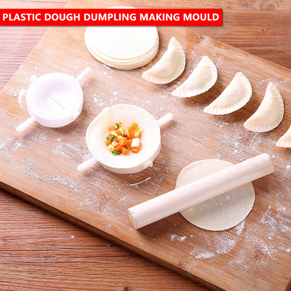3PC Dumpling Создателот Molud Тесто Притиснете Dumpling Пита Равиоли Мувла Готвење Колачи Dumpling Изработка на Алатки