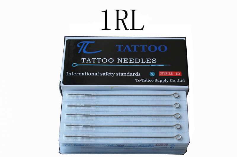 YILONG ТЦ Тетоважа 1RL тетоважа игла 50pcs/многу бесплатен превозот stianless челични игли медицински тетоважа игла