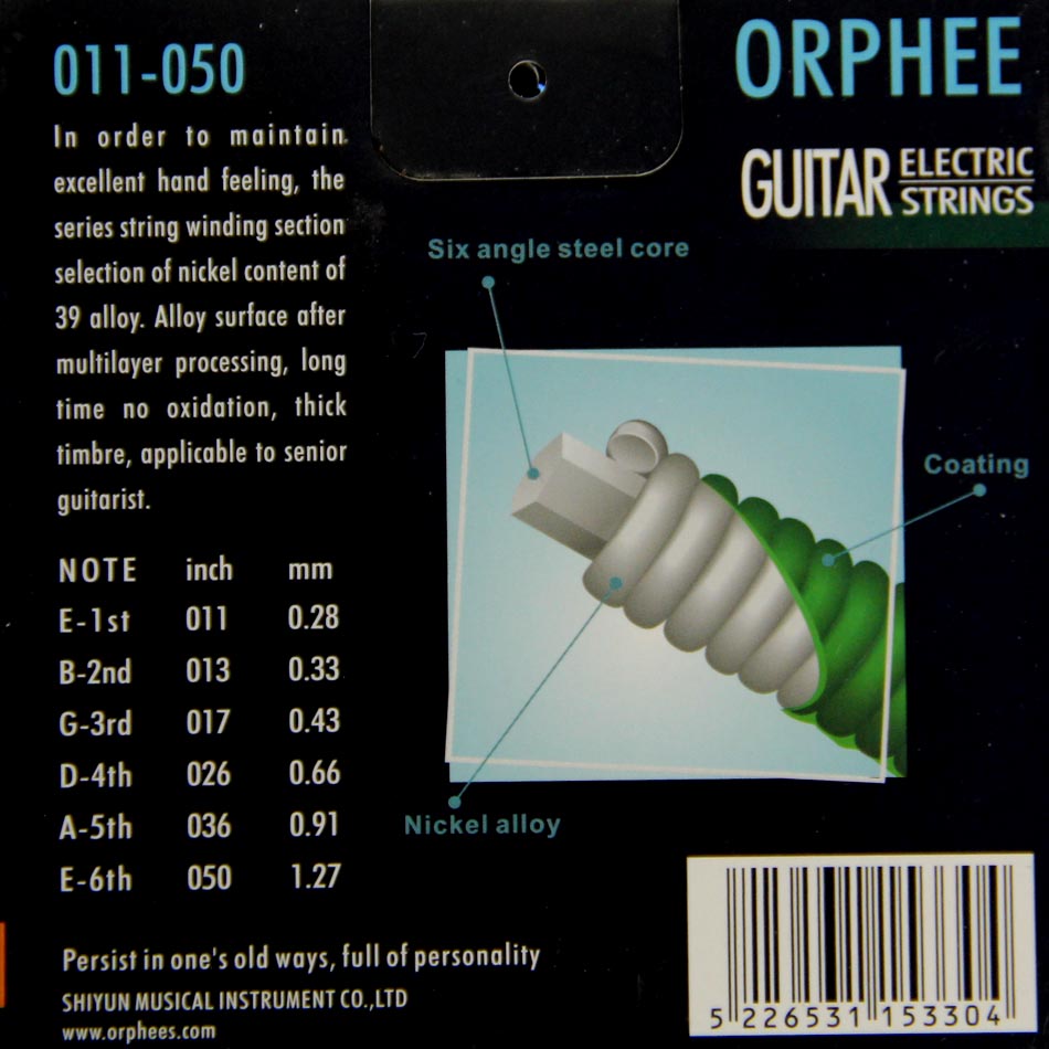 Orphee ДЕ-4X 6pcs/set гитара додатоци Електрична Гитара Стрингови од Никел Легиран String string Медиум