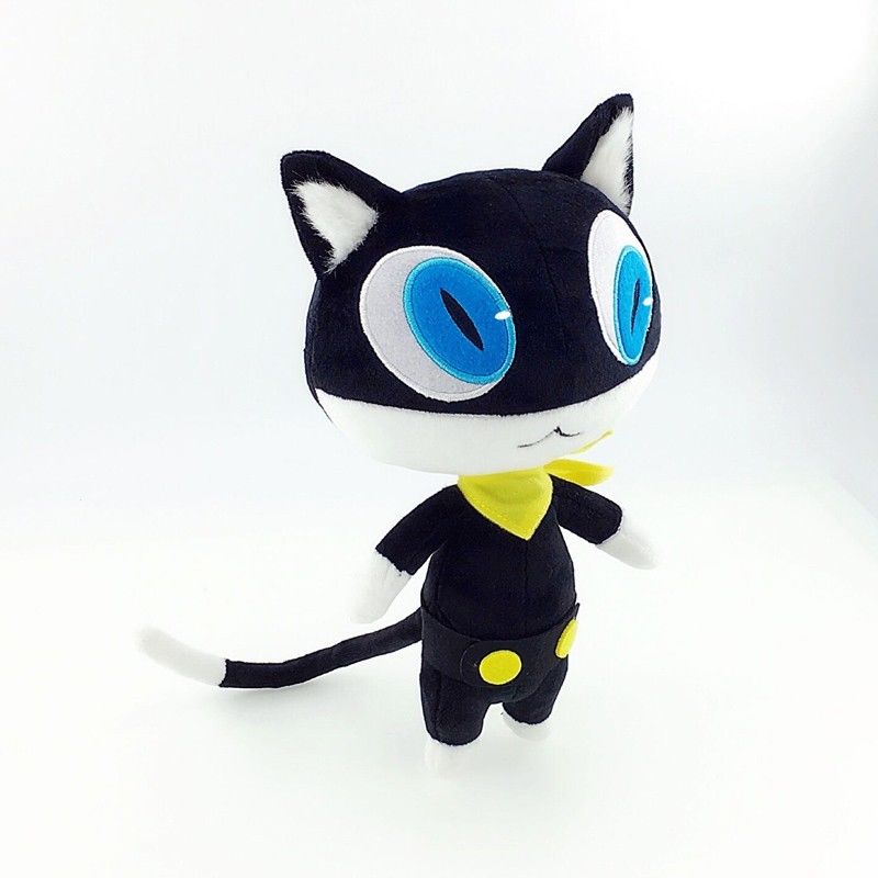 [PCMOS] Персона 5 Morgana Црна Kitty Cosplay 30cm/12 Кадифен Мачка Кукла Перница Перница Играчка Подарок Колекција 17062446